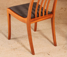 Load image into Gallery viewer, Set of 6 Mid Century teak dining chairs by White&amp;Newton, circa 1960s
