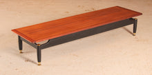 Load image into Gallery viewer, Mid Century G-plan Librenza tola and black long coffee table, circa 1960s
