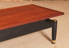 Load image into Gallery viewer, Mid Century G-plan Librenza tola and black long coffee table, circa 1960s
