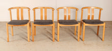 Load image into Gallery viewer, Set Of 4 Danish Mid Century oak dining chairs by Hans J. Frydendal For Boltinge, circa 1970s
