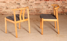 Load image into Gallery viewer, Set Of 4 Danish Mid Century oak dining chairs by Hans J. Frydendal For Boltinge, circa 1970s
