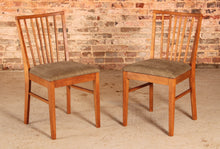Load image into Gallery viewer, Mid Century walnut extending dining table and 4 chairs by Vanson, circa 1950s
