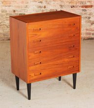 Load image into Gallery viewer, Danish Mid Century rosewood dresser / vanity chest of drawers by Arne Hovmand Olsen for Mogens Kold c.1960s
