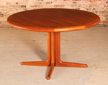 Load image into Gallery viewer, Danish Mid Century teak extending round dining table by Edvard Valentinsen, circa 1960s.
