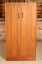 Load image into Gallery viewer, Mid Century G-plan Brandon range oak double wardrobe, circa 1960s
