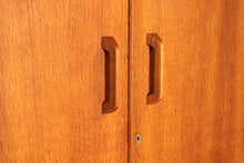 Load image into Gallery viewer, Mid Century G-plan Brandon range oak double wardrobe, circa 1960s
