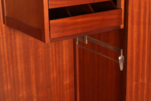 Load image into Gallery viewer, Mid Century G-plan Brandon range oak double wardrobe, circa 1960s
