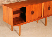 Load image into Gallery viewer, Mid Century teak sideboard by Avalon, circa 1960s.
