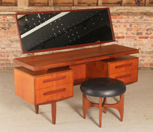 Load image into Gallery viewer, Midcentury Fresco Teak Dressing Table &amp; Stool by G-Plan, circa 1960s.
