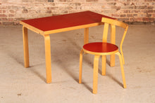 Load image into Gallery viewer, Mid Century Alvar Aalto children's table and chair model 68 by Artek, Finland, circa 1960s.
