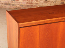 Load image into Gallery viewer, Mid Century teak sideboard with brused steel handles by Robert Heritage for Archie Shine, circa 1960s

