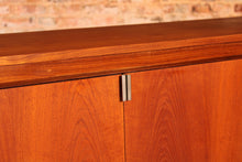Load image into Gallery viewer, Mid Century teak sideboard with brused steel handles by Robert Heritage for Archie Shine, circa 1960s
