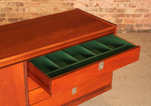 Load image into Gallery viewer, Mid Century teak sideboard with brused steel handles by Robert Heritage for Archie Shine, circa 1960s
