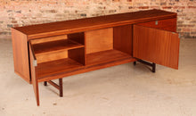 Load image into Gallery viewer, Mid Century teak sideboard with brused steel handles by Robert Heritage for Archie Shine, circa 1960s

