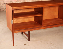 Load image into Gallery viewer, Mid Century teak sideboard with brused steel handles by Robert Heritage for Archie Shine, circa 1960s
