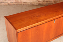 Load image into Gallery viewer, Mid Century teak sideboard with brused steel handles by Robert Heritage for Archie Shine, circa 1960s
