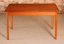 Load image into Gallery viewer, Danish Mid Century extending teak dining table, circa 1970s

