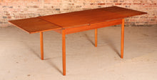 Load image into Gallery viewer, Danish Mid Century extending teak dining table, circa 1970s
