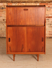 Load image into Gallery viewer, Mid Century teak writing bureau, circa 1960s
