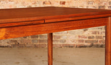 Load image into Gallery viewer, Danish Mid Century extending teak dining table, circa 1970
