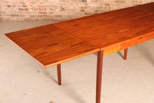 Load image into Gallery viewer, Danish Mid Century extending teak dining table, circa 1970
