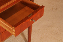 Load image into Gallery viewer, Danish Mid Century teak pedestal desk, circa 1960s
