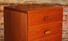 Load image into Gallery viewer, A pair of G-plan Quadrille teak chest of drawers, circa 1960s
