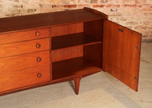 Load image into Gallery viewer, Mid Century solid afromosia sideboard by A. Younger Ltd, England, circa 1960s.
