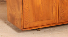 Load image into Gallery viewer, Mid Century Ercol Windsor solid elm sideboard on casters, circa 1960s
