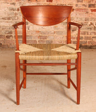 Load image into Gallery viewer, Danish Mid Century teak armchair model 317 By Peter Hvidt and Orla Molgard Nielsen For Soborg Mobler, circa 1950s
