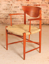 Load image into Gallery viewer, Danish Mid Century teak armchair model 317 By Peter Hvidt and Orla Molgard Nielsen For Soborg Mobler, circa 1950s
