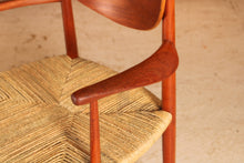 Load image into Gallery viewer, Danish Mid Century teak armchair model 317 By Peter Hvidt and Orla Molgard Nielsen For Soborg Mobler, circa 1950s
