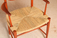 Load image into Gallery viewer, Danish Mid Century teak armchair model 317 By Peter Hvidt and Orla Molgard Nielsen For Soborg Mobler, circa 1950s
