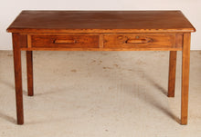 Load image into Gallery viewer, British Mid Century oak desk with 2 drawers by Abbess, circa 1950s
