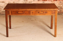 Load image into Gallery viewer, British Mid Century oak desk with 2 drawers by Abbess, circa 1950s
