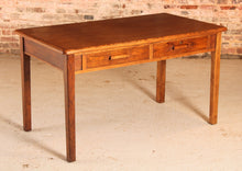Load image into Gallery viewer, British Mid Century oak desk with 2 drawers by Abbess, circa 1950s
