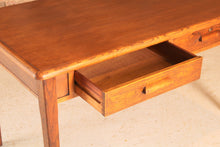 Load image into Gallery viewer, British Mid Century oak desk with 2 drawers by Abbess, circa 1950s
