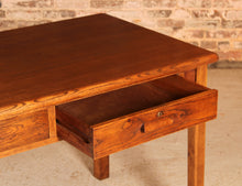 Load image into Gallery viewer, British Mid Century oak desk with 2 drawers by Abbess, circa 1950s

