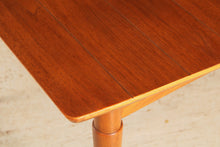 Load image into Gallery viewer, Mid Century extending walnut dining table, circa 1960s
