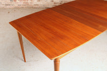 Load image into Gallery viewer, Mid Century extending walnut dining table, circa 1960s

