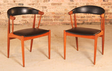 Load image into Gallery viewer, Set of 4 Danish Mid Century model BA113 teak dining chairs/armchairs designed by Johannes Andersen for BRDR Andersen, circa 1960s
