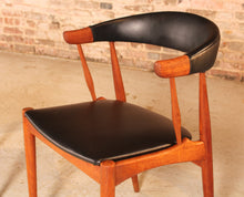 Load image into Gallery viewer, Set of 4 Danish Mid Century model BA113 teak dining chairs/armchairs designed by Johannes Andersen for BRDR Andersen, circa 1960s
