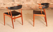 Load image into Gallery viewer, Set of 4 Danish Mid Century model BA113 teak dining chairs/armchairs designed by Johannes Andersen for BRDR Andersen, circa 1960s
