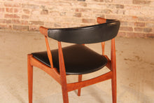 Load image into Gallery viewer, Set of 4 Danish Mid Century model BA113 teak dining chairs/armchairs designed by Johannes Andersen for BRDR Andersen, circa 1960s
