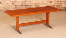 Load image into Gallery viewer, German Mid Century teak coffee table with cast aluminium legs, circa 1960s
