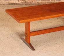 Load image into Gallery viewer, German Mid Century teak coffee table with cast aluminium legs, circa 1960s
