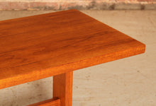 Load image into Gallery viewer, German Mid Century teak coffee table with cast aluminium legs, circa 1960s
