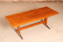 Load image into Gallery viewer, German Mid Century teak coffee table with cast aluminium legs, circa 1960s
