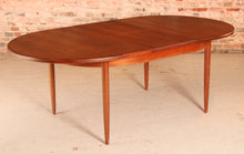 Load image into Gallery viewer, A mid century G Plan Fresco extending oval teak dining table, circa 1960s
