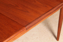 Load image into Gallery viewer, A mid century G Plan Fresco extending oval teak dining table, circa 1960s
